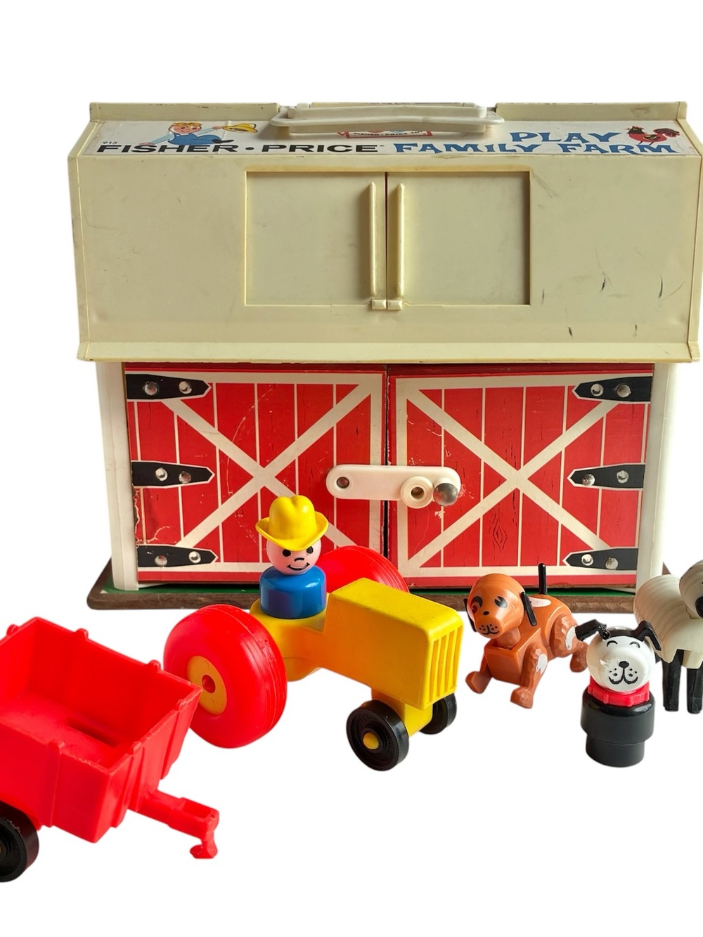 Vintage Fisher-Price Little People Farm Barn Playset #915